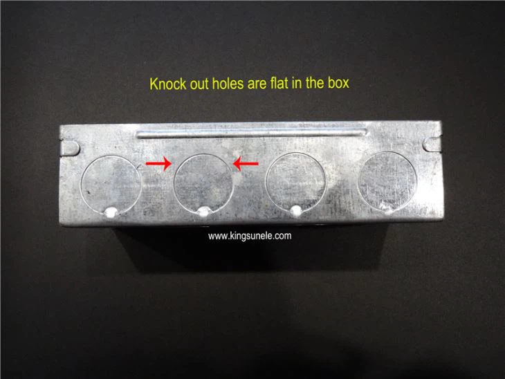 2 Gang Wire Metal Box