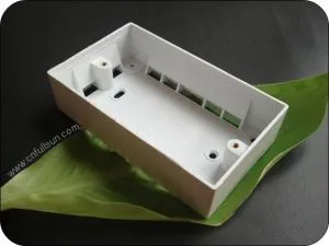PVC電気ボックス2ギャング防火
